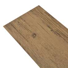 Walnut Brown Non Self Adhesive PVC Flooring Planks 5.26 Meters 2mm Thick Durable And Stylish - Brown - View 2