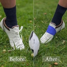 1 双男女款足球防滑硅胶护踝袜、运动护腿套