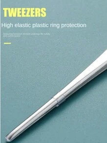 3pcs Stainless Steel Multifunctional Steel Elbow Tweezers Long Pliers Medical Tweezers Feeding Tool Anti-Slip