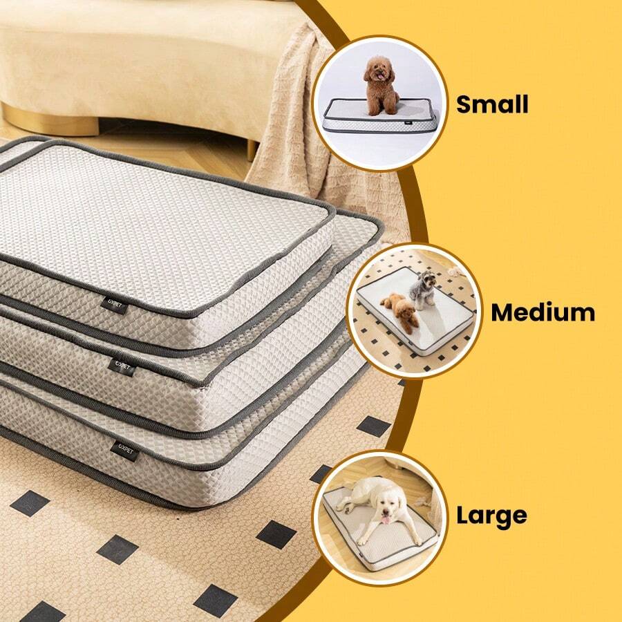 UPXET Dog Bed,Orthopedic Beds For Medium And Large Dogs With Removable And Washable Cover Anti-Slip Bottom And Spring Mattress - 灰色 - 查看 1