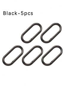 Móc khóa lò xo hình bầu dục bằng kim loại, có thể mở ra, thích hợp dùng làm móc chìa khóa, móc túi xách, kẹp dây đeo, khóa dây xích chó, phụ kiện hành lý, carabiner, tuyệt vời cho phụ kiện du lịch, dây đeo ví, chìa khóa, đồ thủ công, kẹp, DIY - Nhiều màu - Xem 15