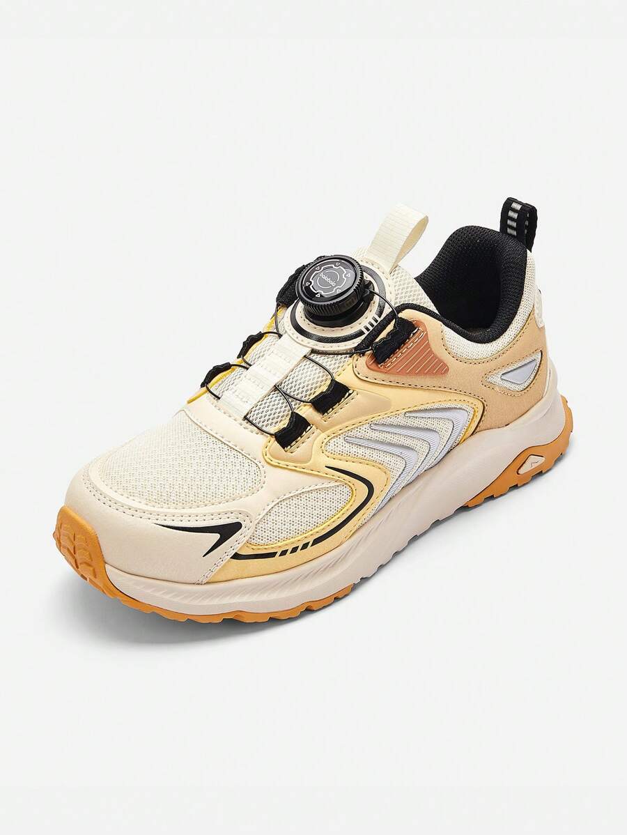 Balabala Boys' Training Sneakers, New Spring Sports Shoes For Kids - White Coffee Color - View 1