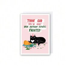 Biglietti di auguri di compleanno a tema gatto, biglietti di compleanno divertenti con animali, dalla grafica accattivante, adatti per marito, moglie, fidanzato, fidanzata, regalo per famiglia e amici stretti - multicolore - Visualizzare 10