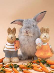 6 pièces-Ornements de carotte de Pâques à suspendre, décorations pour la maison 2025. Pendentifs de carotte de Pâques artificiels à suspendre pour arbre, fournitures de fête, décoration. Ornements de carotte en mousse à suspendre, légumes à bulles de simulation artificielle pour décorations de maison, cuisine, fête