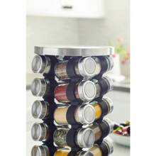 Orii 20 Jar Stainless Steel Rotating Spice Rack - Stainless Steel - View 4