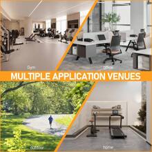 ACTIVE FOREVER Dumbbells Set Of 2, Hex Dumbbells Pair, Black Rubber Hex Dumbbell, Household Rubberized Dumbells Set, 7.5kg