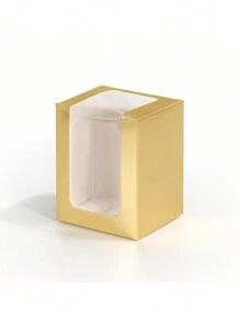 12 Stücke/24 Stücke 8x8x10cm Fenster Präsentationsboxen aus Papier, geeignet für Partygeschenke, Verpackung, kleine Papierboxen - 8x8x10cm - Übersicht 15