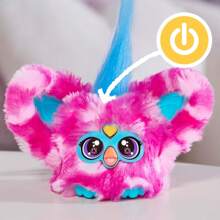 Hasbro Furby Furblets Dah-Tee Mini Friend，45+ 种声音，乡村音乐，只会说 Furbish，适合男孩和女孩的电子毛绒玩具，互动宠物，粉色波尔卡圆点，6 岁以上 - 8 - 查看 3