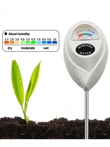 Medidor de humedad del suelo de aguja individual, probador de humedad del suelo mini, probador de plantas y jardines