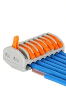 Kit 10 Electrical Connector Splice And Derivation Original 2-Way 3-Way 5-Way And 8-Way - 4mm And 6mm - 8 WAYS 5mm² (250V/32A) - View 5