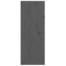 Gray Solid Pine Wood Wall Cabinets Set Of 2 30x80 Cm Ideal Storage Solution For Home Or Office - 灰色 - 查看 7