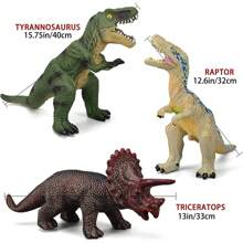Gzsbaby 6 Piece Jumbo Dinosaur Toys For Kids And Toddlers, Dinosaur Toys For Kids 3-5, Large Soft Dinosaur Toys For Dinosaur Lovers - Perfect Dinosaur Party Favors, Birthday Gifts - 彩色 - 查看 2