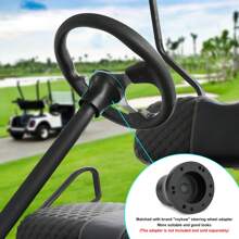 Roykaw Universal Golf Cart Steering Wheel Compatible With EZGO TXT, RXV/Club Car DS, Precedent, Tempo, 12.5 Inch Classic Steering Wheel With PVC Leather Grip - Hạt gỗ - Xem 6