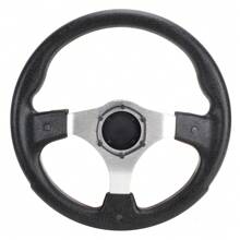 Roykaw Universal Golf Cart Steering Wheel Compatible With EZGO TXT, RXV/Club Car DS, Precedent, Tempo, 12.5 Inch Classic Steering Wheel With PVC Leather Grip - Hạt gỗ - Xem 4