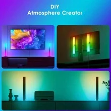 2pcs Smart LED Light Strips, RGB With Music Sync, Wireless IR & App Control, USB Powered, Non-Waterproof, Desktop Lamp, Dynamic Lighting, Suitable For Gaming, Bedroom, Home Decor, Party & Wedding Decor, Birthday Decor, Office Accessories, Ideal Valentine's Day Gift - RGB - View 6