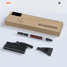 Pelle à neige multifonction amovible, grattoir et brosse pour pare-brise de voiture, outil d'enlèvement de neige et de glace pour l'hiver