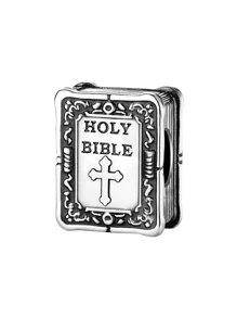 1 PC Silver Plated Cross Angel Of Love Mary Prayer Bible Pendant Charm Pendant Ball Suitable For Bracelets DIY Women's Jewelry - Silver - View 20