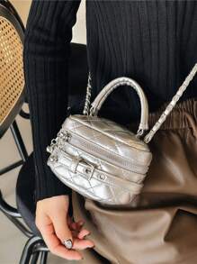 时尚 PU 女童儿童包拉链闭合轻便单肩包适合四季外出节日礼物日常搭配 - 女孩時裝包包 - 查看 15