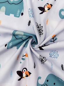 Conjunto de ropa de trabajo para uniformes de hospital con estampado de dibujos animados que incluye blusas y pantalones para clínicas dentales, spas de belleza, cirugías y otros trabajos - Multicolor - Ver 9