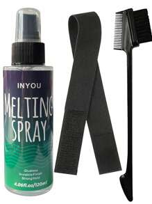 120ml Lace Melting Mist And Styling Mist With 1 Black Headband & 1 Eyebrow Brush