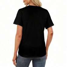 Herd That Funny Cow Lover Farmer T-Shirt, 100% Cow Shirts For Women Mom Family Friends, Black Round Cow Shirts, Soft Breathable Colorfast Women'S Casual Short Sleeve Top For Spring & Summer (S-XXL, 180g)