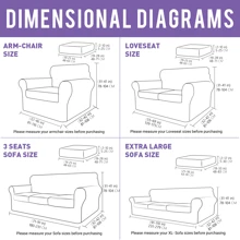 Deluxe Velvet Chair Cover With Armrests Elastic Chair Cover For 1/2/3/4 Seater Living Room Thickened Soft Armchair Cover Anti-Slip Pet Furniture Protective Cover