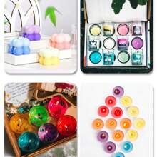 6 Stück/Set 34 Farben Handgemachte duftende Kerze DIY Farbpigment Silikonfarbe Modelliermasse Bastelbedarf