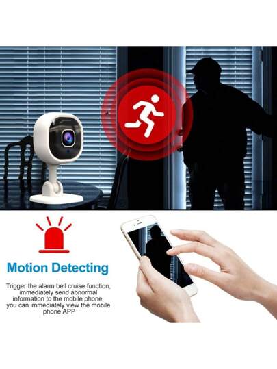 1pc Wit High Definition Mini Camera, Bidirectional Voice Call, Night Vision, Real Time Motion Detection Alarm, Multi Live View, Continuous Recording, Indoor Outdoor Monitoring, Spy Camera view 5