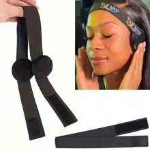 1Pc Lace Melting Bands With Ear Protection Pads Hair Elastic Band For Wigs Headband Edge Laying Scarf Edge Wraps For Fixed Lace Wigs Elastic Headband - Multicolor - View 16