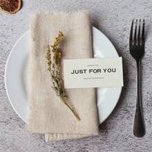 12 条装流苏多色方形茶巾 32*32 厘米/12.6*12.6 英寸，适用于生日派对、婚礼装饰、拍照背景、新年节日、厨房洗碗布、手巾 - 亞麻色 - 查看 3