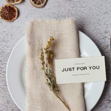 12 条装流苏多色方形茶巾 32*32 厘米/12.6*12.6 英寸，适用于生日派对、婚礼装饰、拍照背景、新年节日、厨房洗碗布、手巾 - 亞麻色 - 查看 6