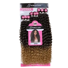 Curly Hair For Interlacing Verna Noble Lady Protein Fiber 75cm - 9 Screens - 320g - Brown Ombre - View 1