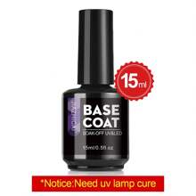8.5ml/10ml/15ml Clear Base Coat & Top Coat Peel Off Gel Rubber Base Coat Set, UV Light Curing Is Required, And The Long-Lasting Gel Nail Set , Used For DIY Home Salon Manicure Or Gifts For Women Nail Polish. - 無色 - 查看 7