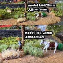 16毫米高静电植绒草模型，逼真灌木丛簇，带花簇，适用于HO/N比例火车铁路景观人造工艺品草地树叶立体模型 - as photo - 查看 7