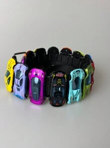 1pc Racing Car Casual Sexy Street Retro Party Alloy Sports Car Belt, Handmade Auto Belt, Toy Car Belt, Vintage Car Belt, Stud Belt, Versatile Casual, Business, Boyfriend Husband Father Dad Men Gift, Daily Wear, Fashion, Teen, Outdoor, Vacation, Athletic, Travel, Street, Boho, Vintage Fall, Autumn, Halloween
