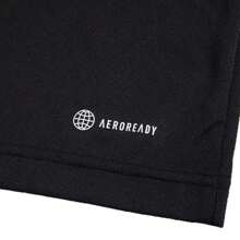 Adidas 男士休闲短袖 Polo 衫，简约领口设计，适合健身、训练、跑步、运动 HR8730 - 黑色 - 查看 7