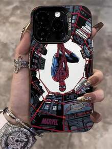 IMD Phone Case Compatible With Iphone, Protective Hard Shell Case, Matte Cartoon Pattern, Anti-Drop, Marvel
