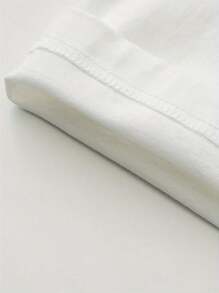 1 Piece, 100% Cotton, Cute Little Yellow Hat, Versatile , Men's Short-Sleeved Printed T-Shirts, Holiday Gifts. - White - View 3