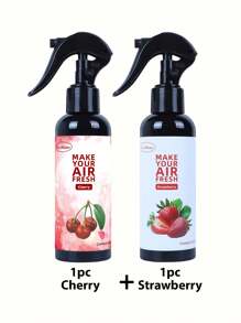 1 peça/2 peças, 150ml/5,07oz, Spray de Aromaterapia com Extrato Vegetal, Purificador de Ar Forte para Roupas, Casa e Carro, Difusor de Aroma, Emissão Natural para Remover Odores, Tornar o Ar Fresco, Acalmar Emoções, Criar uma Atmosfera Romântica, Baunilha, Chiclete, Cereja, Morango, Jasmim, Limão, Gelo Preto, Carro Novo, Colônia, Adequado para Decoração Doméstica, Carros, Salas de Estar, Quartos, Banheiros, Salas de Estudo, Presentes de Aniversário e Formatura, Portátil