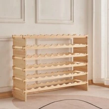 Shelf For 60 Bottles 110 X 30 X 80.5 Cm - Wood Color - View 3