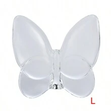 رمضان زينة رمضان قطعة واحدة تمثال فراشة زجاجية ، تمثال فراشة طائرة ، زخرفة فراشة زجاجية ، تحفة حيوان كريستالية لديكور المنزل، هدية مميزة