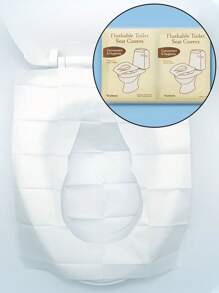10/30/50/80pcs Disposable Travel Toilet Seat - Portable Toilet Seat For Travel And Hotel, Large Size Waterproof Universal Seat Paper, Portable, Dissolvable
