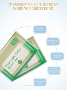 10/30/50/80pcs Disposable Travel Toilet Seat - Portable Toilet Seat For Travel And Hotel, Large Size Waterproof Universal Seat Paper, Portable, Dissolvable