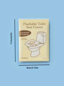 10/30/50/80pcs Disposable Travel Toilet Seat - Portable Toilet Seat For Travel And Hotel, Large Size Waterproof Universal Seat Paper, Portable, Dissolvable