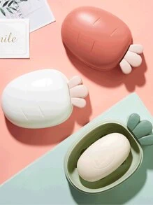 1pc Bathroom Soap Holder Tray, Multi-Purpose Washroom Soap Dish Rack, Soap Storage Container Back To School