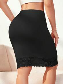 2件装防透明蕾丝女式紧身胸衣裙防眩光衬里裙高弹舒适塑身打底裙 - 彩色 - 查看 6