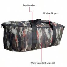 Bolsa de transporte para barco de cebo, bolsa de almacenamiento impermeable para barco de pesca - Negro - Ver 5