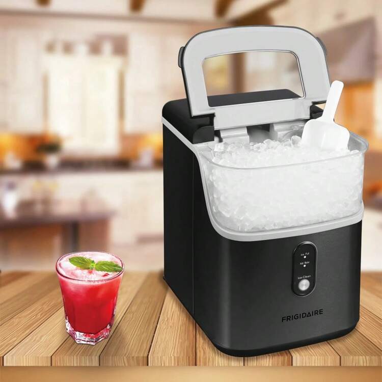 33 Lbs. Nugget Ice Maker - Black Stainless Steel, EFIC228 - Black - View 8