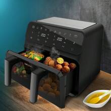 Cecotec Ctec 9-litrowa cyfrowa frytkownica bezolejowa Cfry Advance 9000 z oknem - Wielokolorowe - Zobacz 5