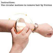 Nano-Fabric Electric Painless Depilation Tool, Crystal Glass Manual Exfoliating Hair Removal Scraper